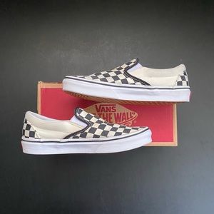 Vans Checkerboard Slip - On 🏁 (BG) 6.5Y